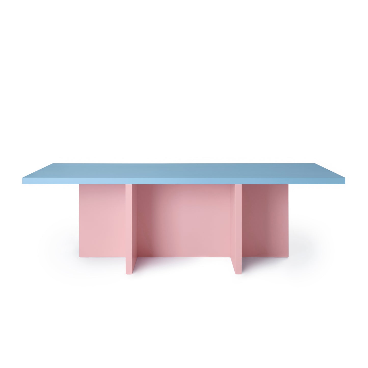 ELIO Esstisch 250 | Rosa + Pastellblau