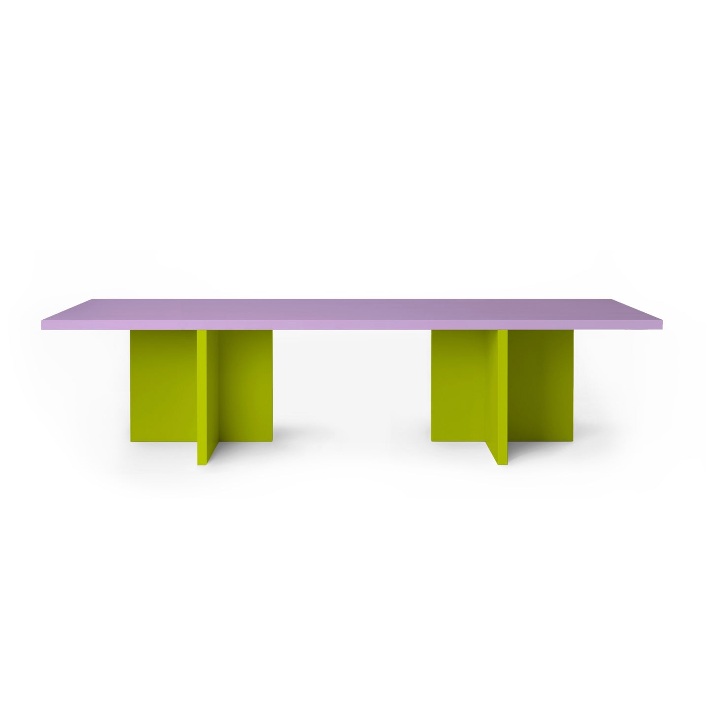 ELIO Esstisch 320 | Lavendel + Gelbgrün