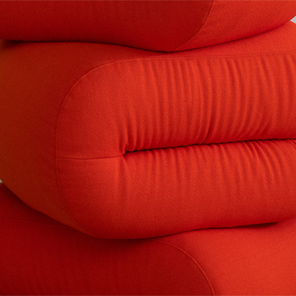 BAU Sofamodul Pouf 45° Open | Rot