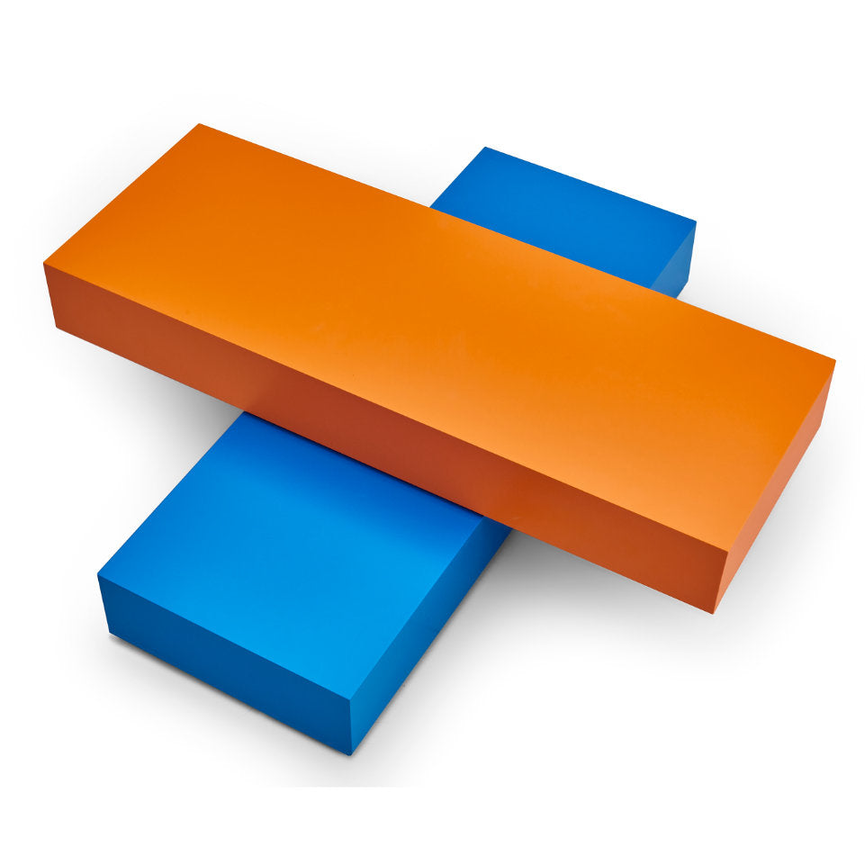 ARCO Couchtisch | Orange + Kobaltblau
