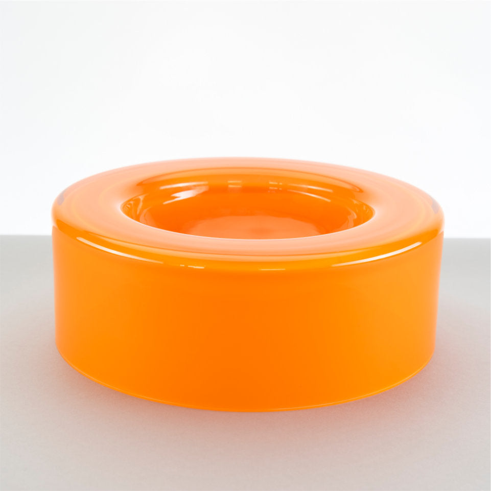 WET BOWL MEDIUM Glasschale | Orange