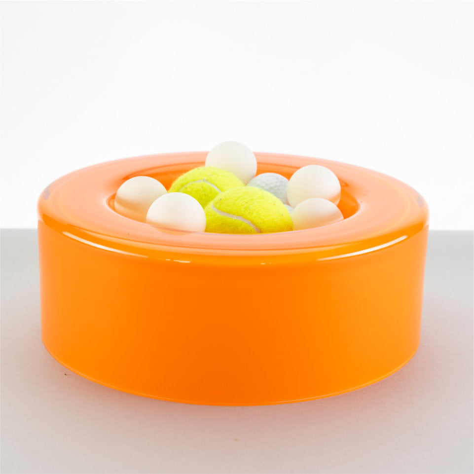 WET BOWL MEDIUM Glasschale | Orange