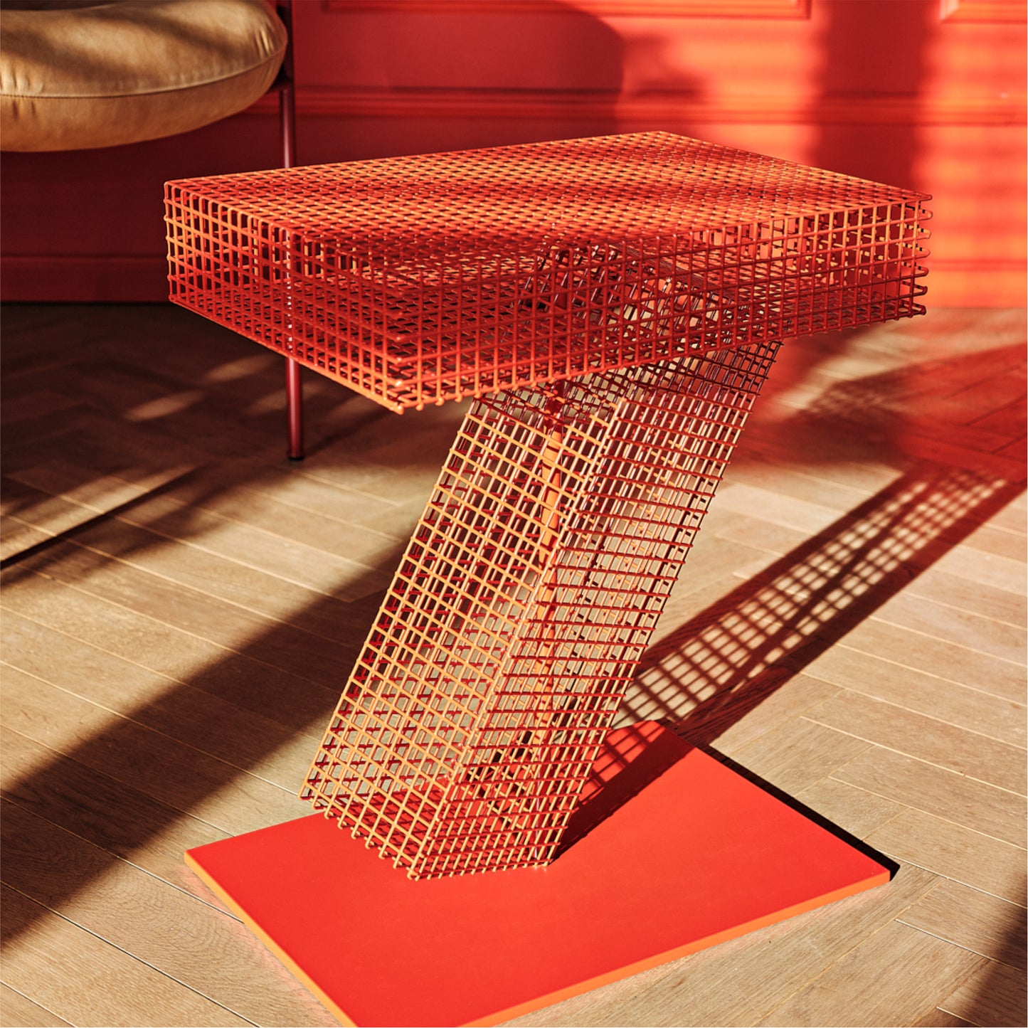 MELTING CUBES Beistelltisch | Blutorange