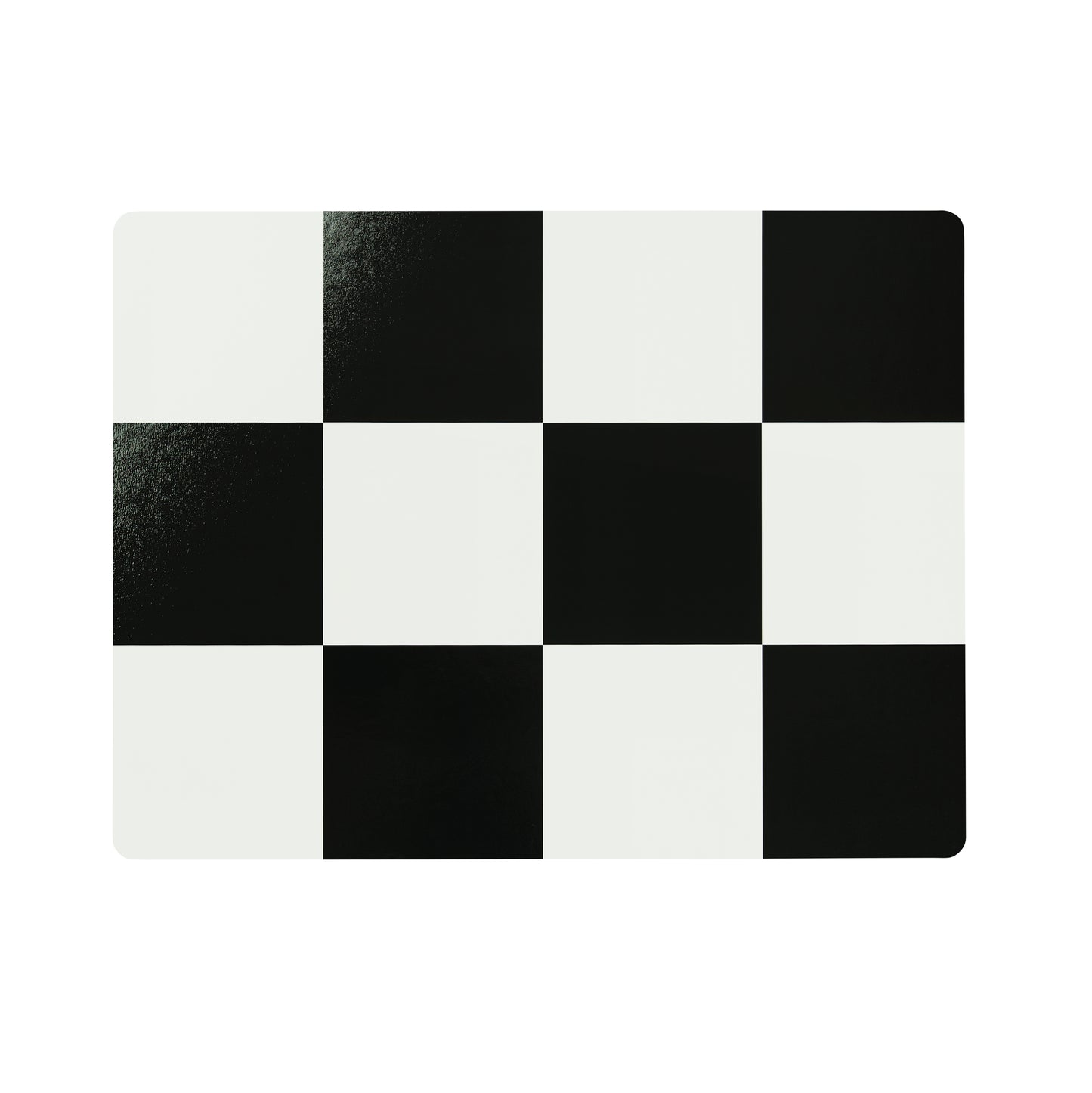 CHECK Tischset | Creme + Schwarz