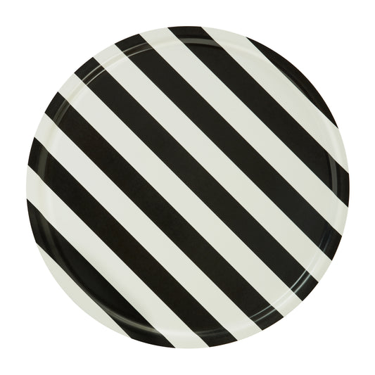 STRIPE Tableau Large | Buche Creme + Schwarz
