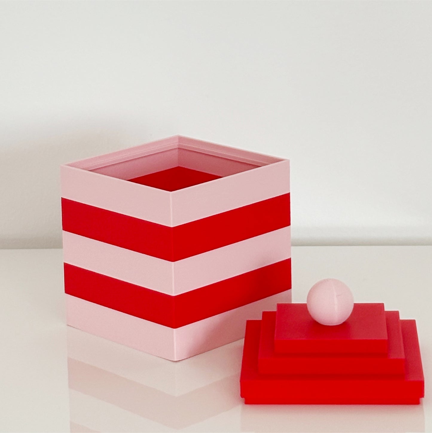 OLYMPIA Schatulle | Rosa + Rot