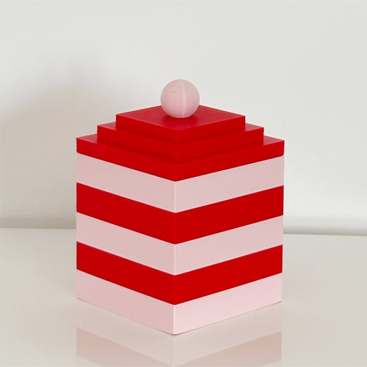 OLYMPIA Schatulle | Rosa + Rot