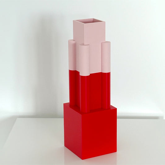 APOLLO Vase | Rot + Rosa