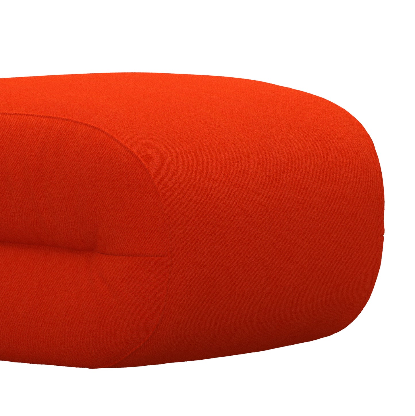 BAU Sofamodul Pouf 45° Closed | Rot