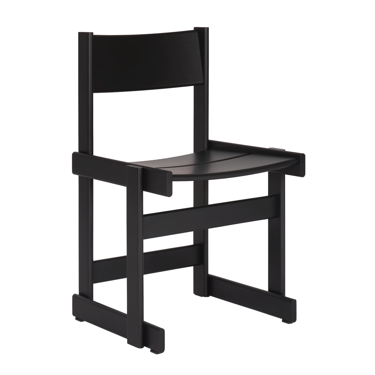 BULLNOSE Stuhl | Buche Stained Schwarz