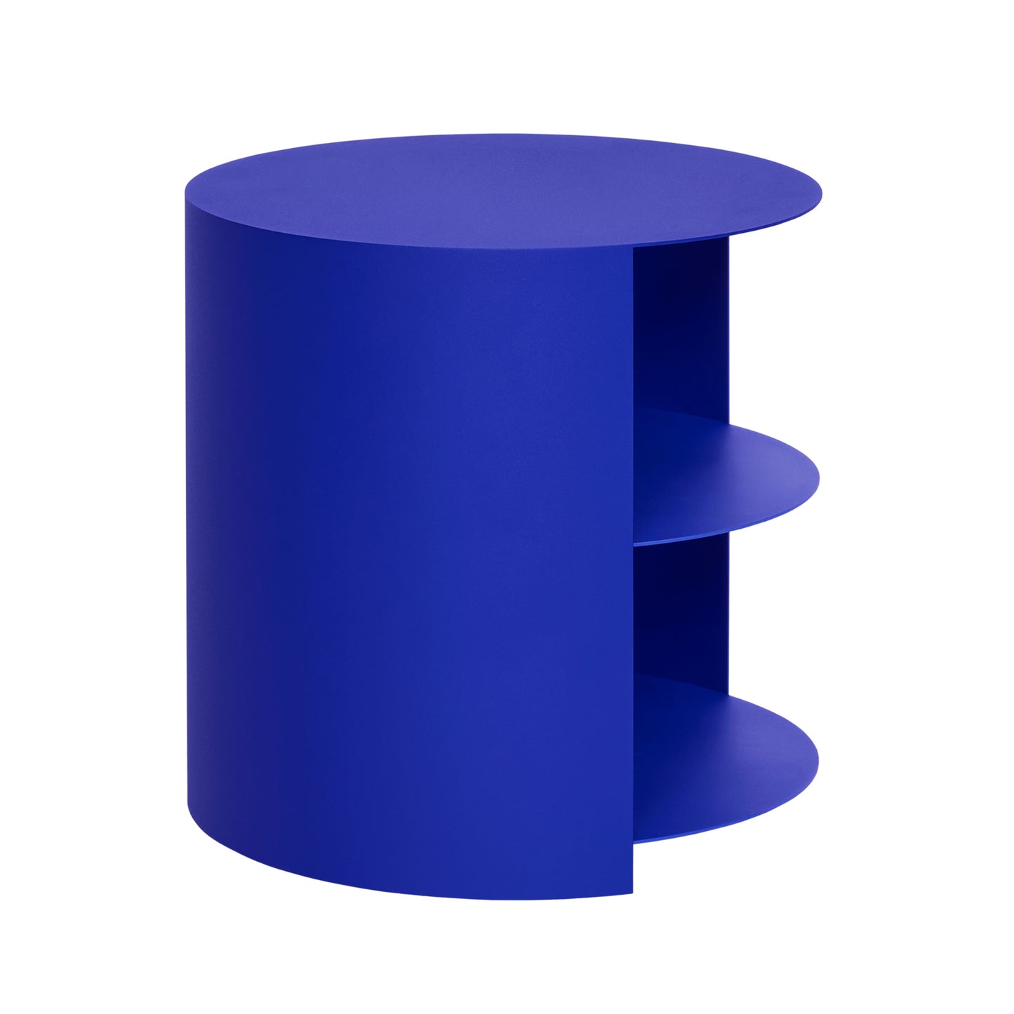 HIDE Beistelltisch Small | Stahl Ultramarin Blau