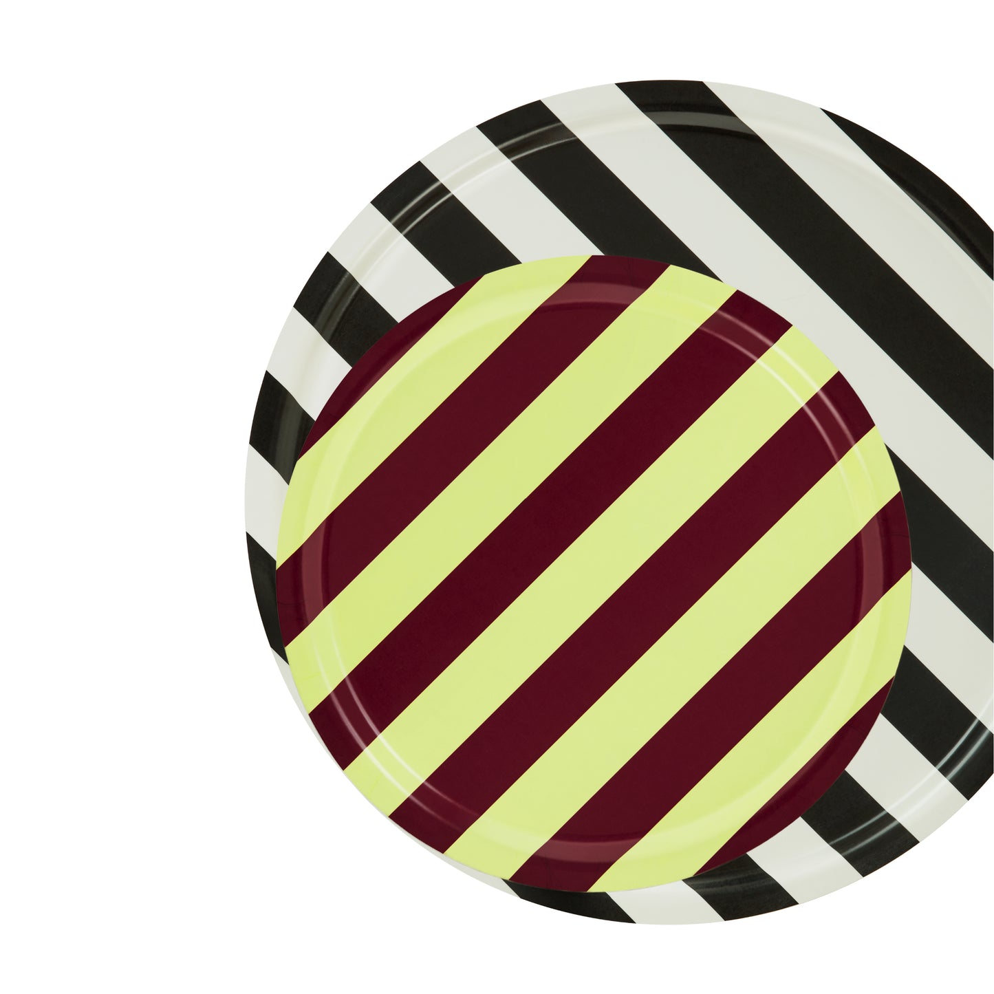 STRIPE Tableau Large | Buche Creme + Schwarz