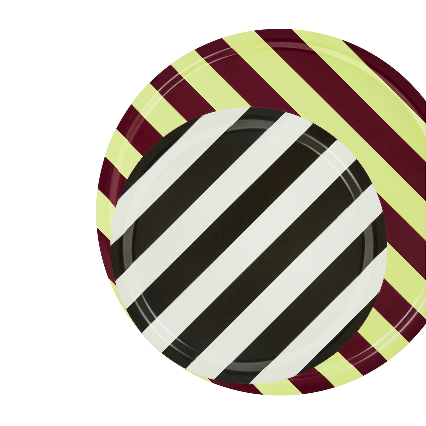 STRIPE Tableau Medium | Buche Creme + Schwarz