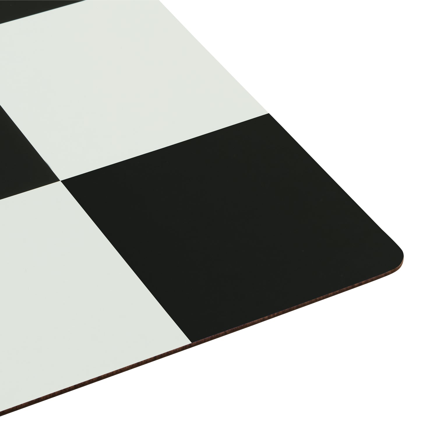 CHECK Tischset | Creme + Schwarz