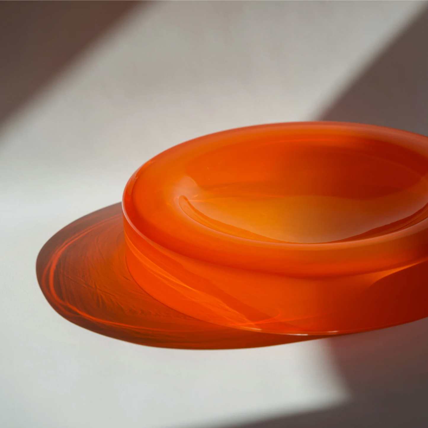 WET BOWL BIG Glasschale | Orange