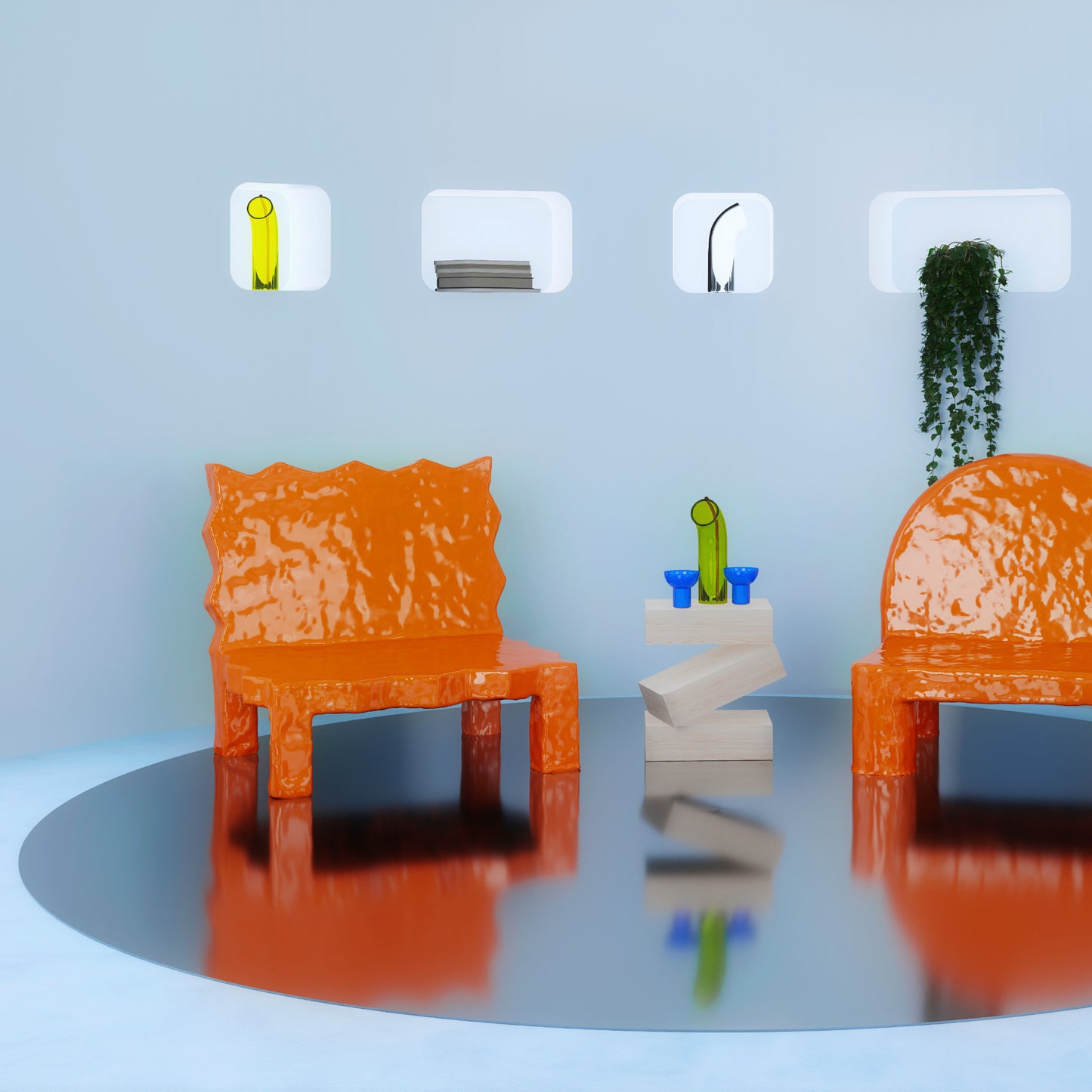 EXTRA Sessel | Zikzak Orange