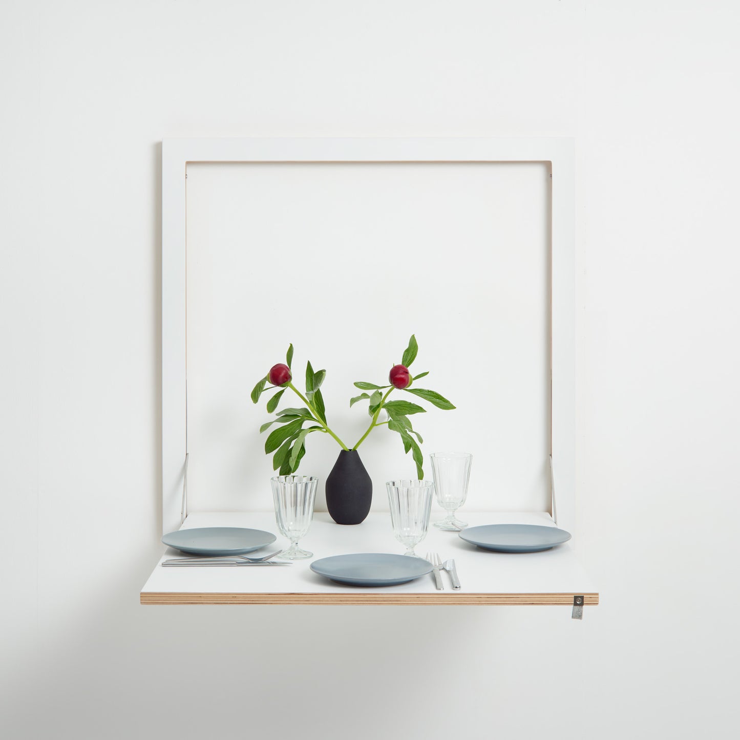 FLÄPPS Tisch 80x80 | Weiß