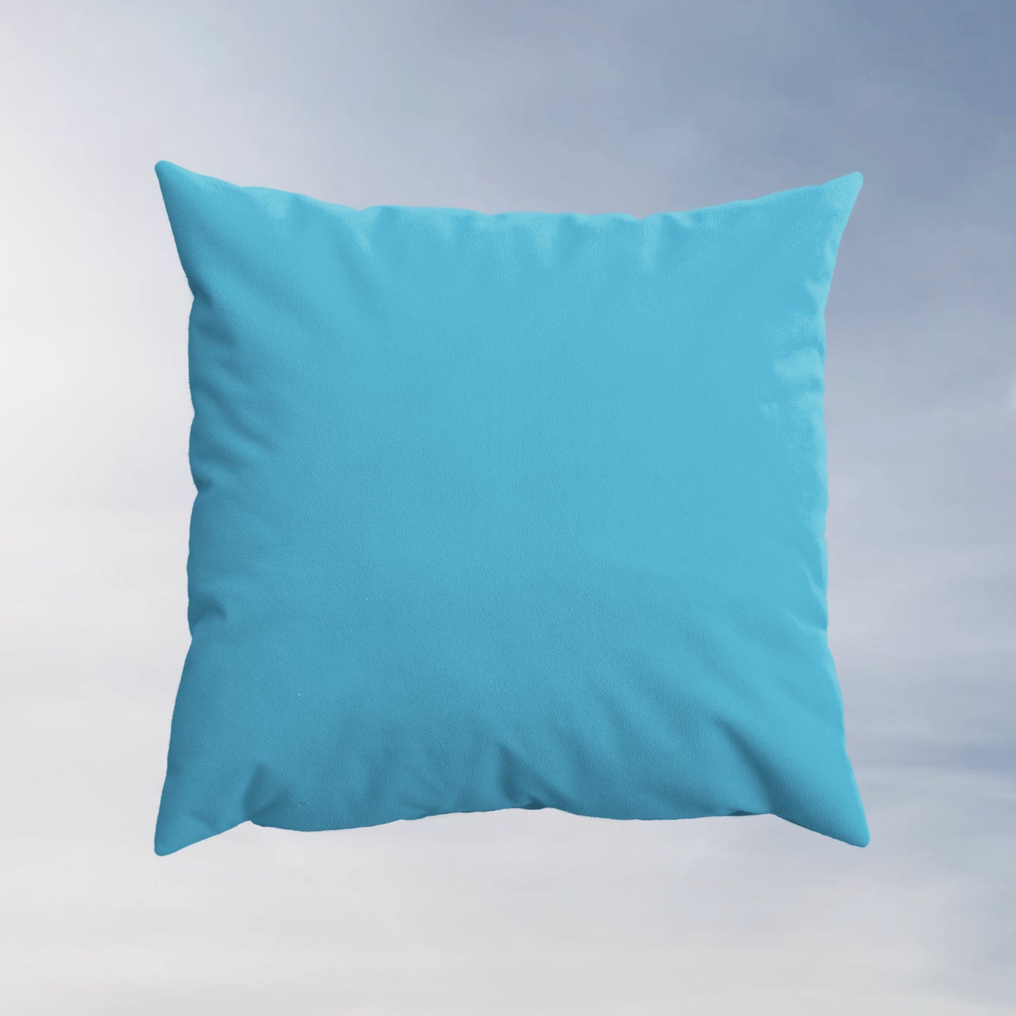 FRESH Oversize Kissenhülle 60x60 | Karo Hellblau