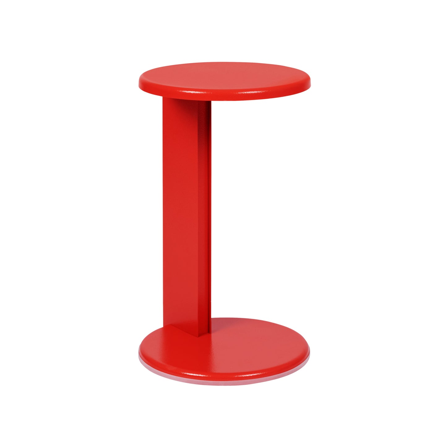 LOLLY Beistelltisch | Leatherette Traffic Rot