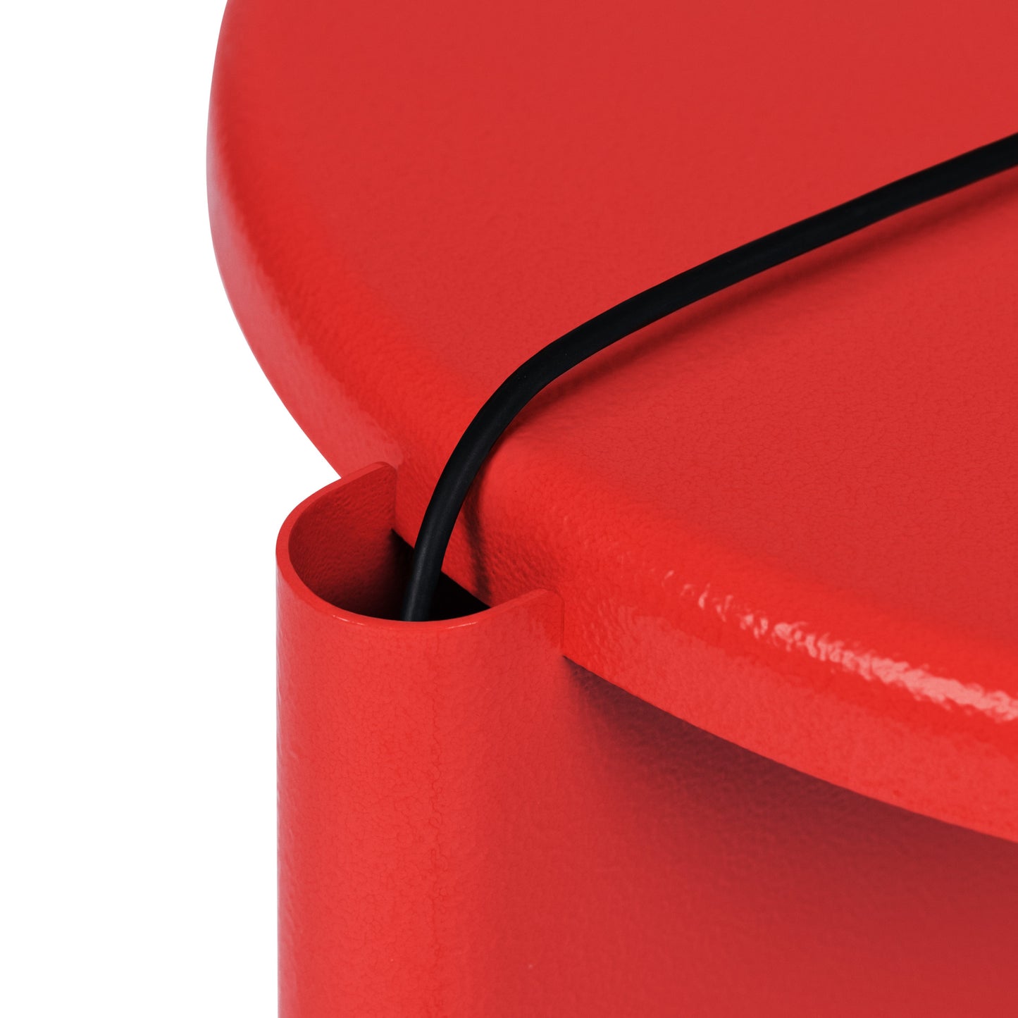 LOLLY Beistelltisch | Leatherette Traffic Rot