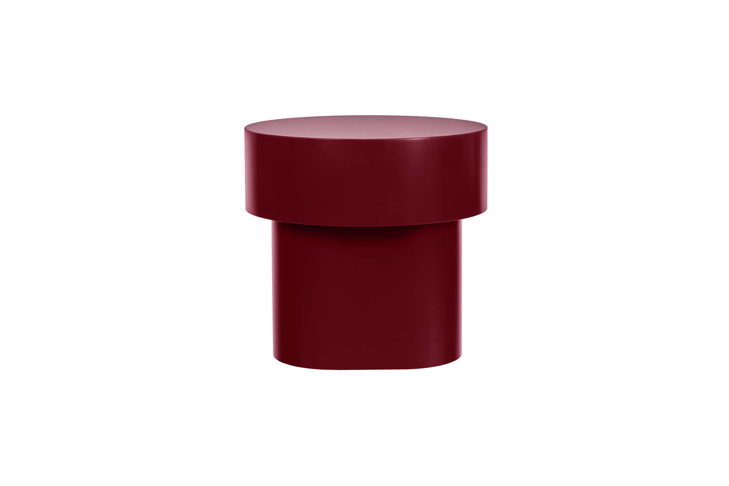 STUMP Beistelltisch | Weinrot