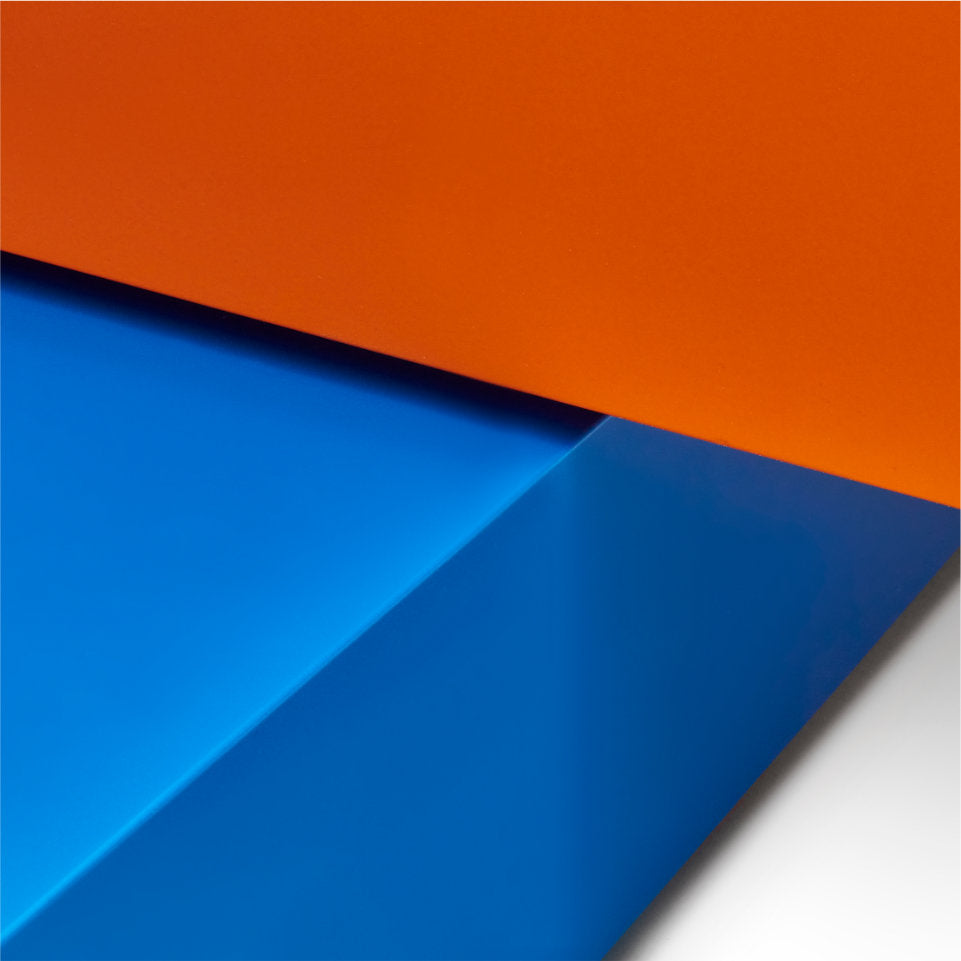 ARCO Couchtisch | Orange + Kobaltblau