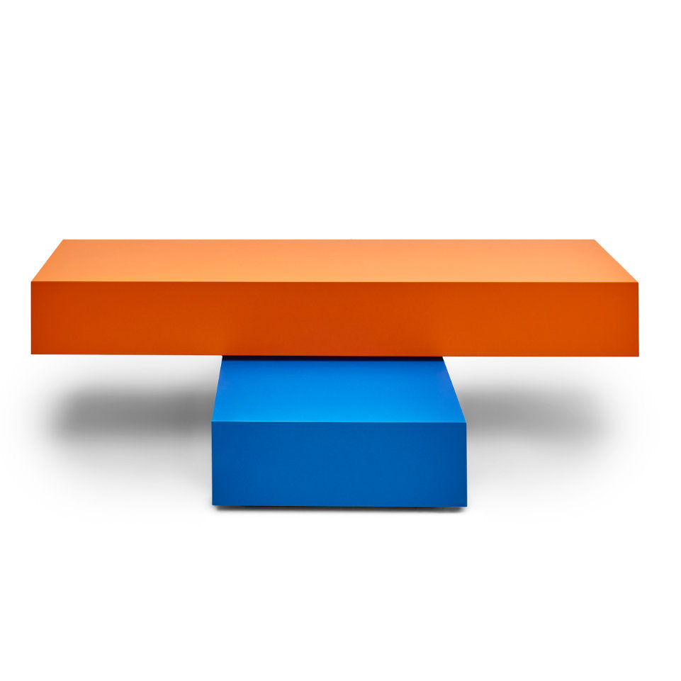 ARCO Couchtisch | Orange + Kobaltblau