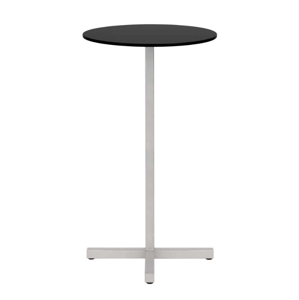 CHOP Bartisch Rund | Edelstahl HPL