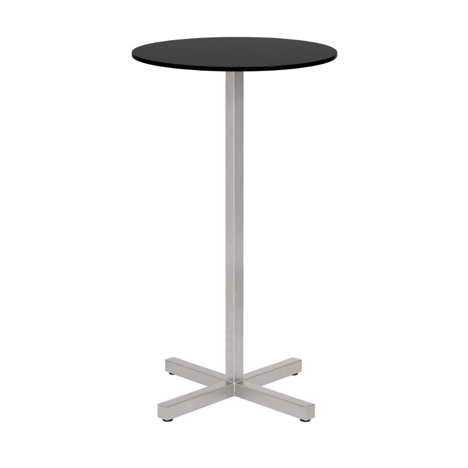 CHOP Bartisch Rund | Edelstahl HPL