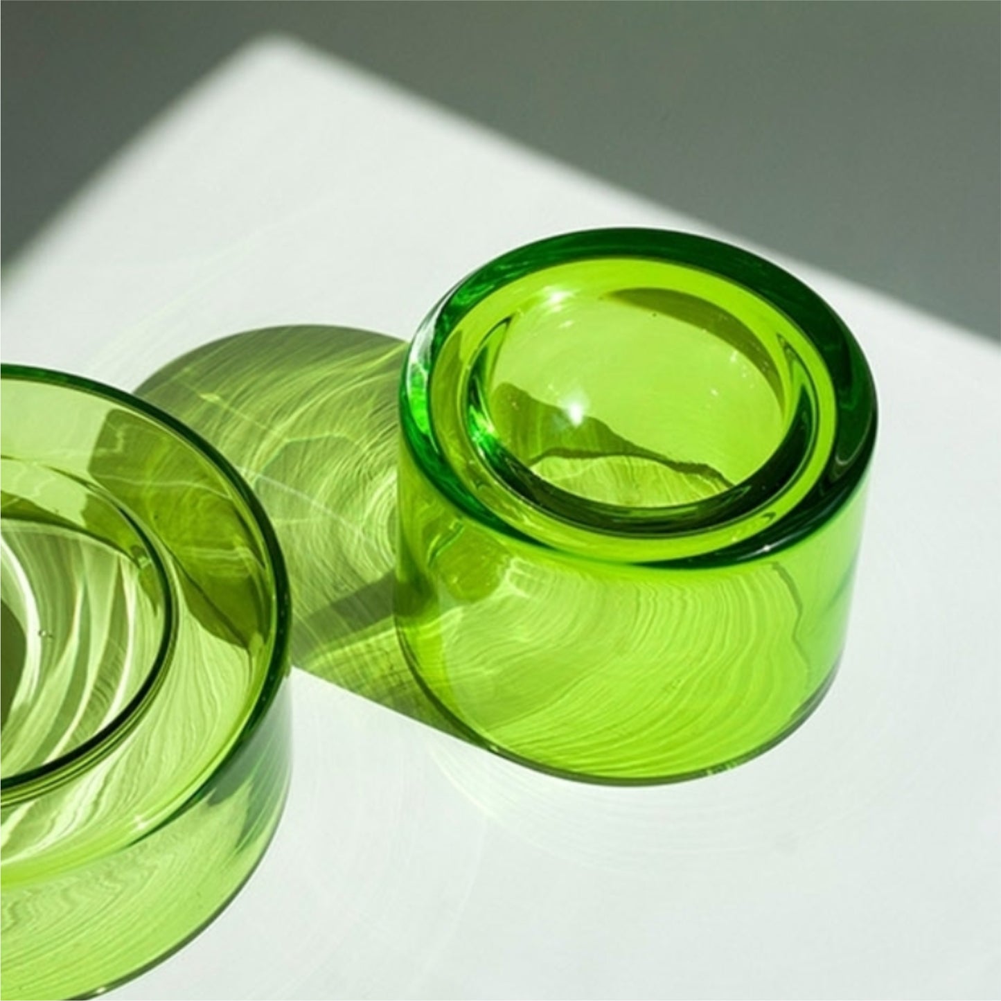 WET BOWL HIGH Glasschale | Limette