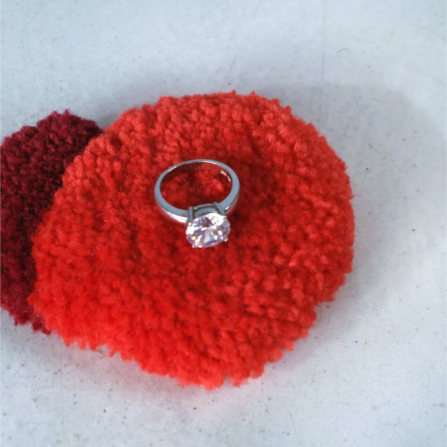 PLAY 7 Teppich Mini | Wolle Rot