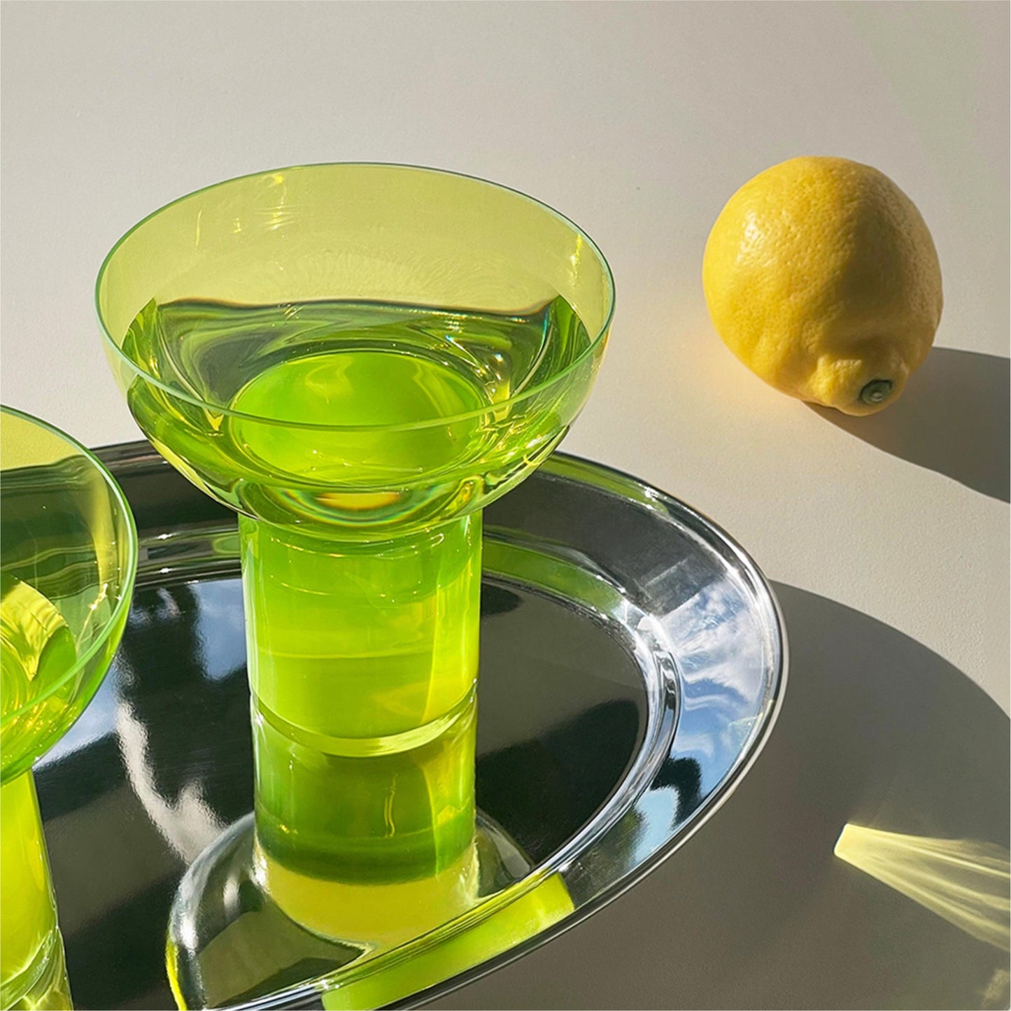 PLASH Glas | Gelbgrün