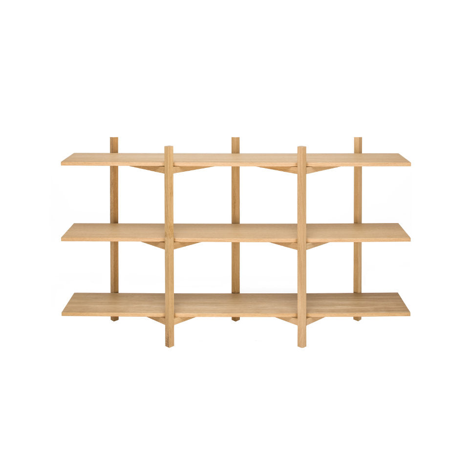 ZIG ZAG LOW Regal | Eiche