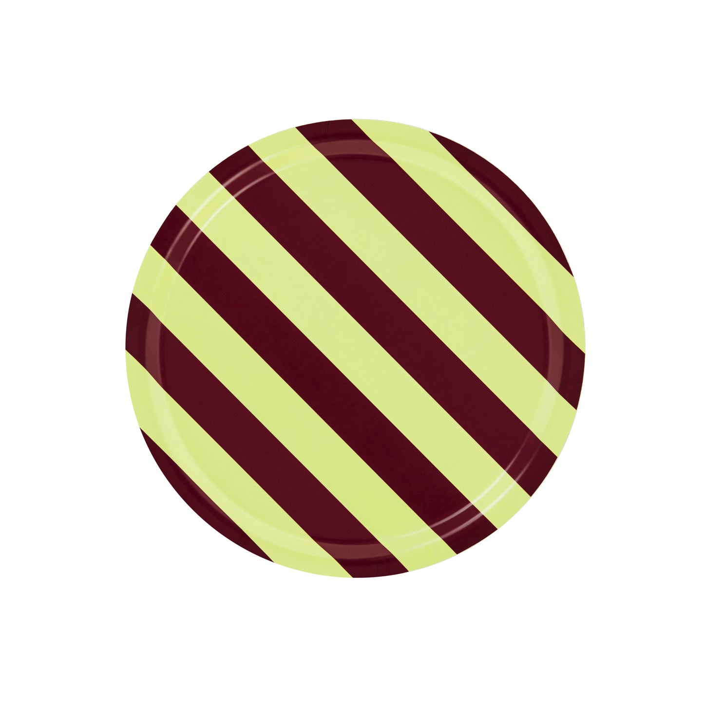 STRIPE Tableau Medium | Buche Butter Gelb + Weinrot