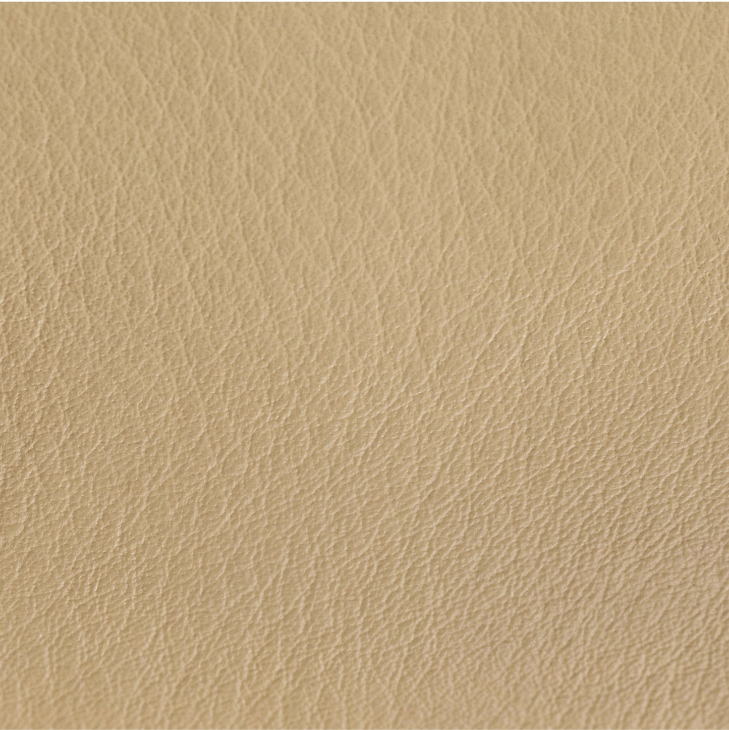 PUFFY Ottomane | Edelstahl Leder Sand