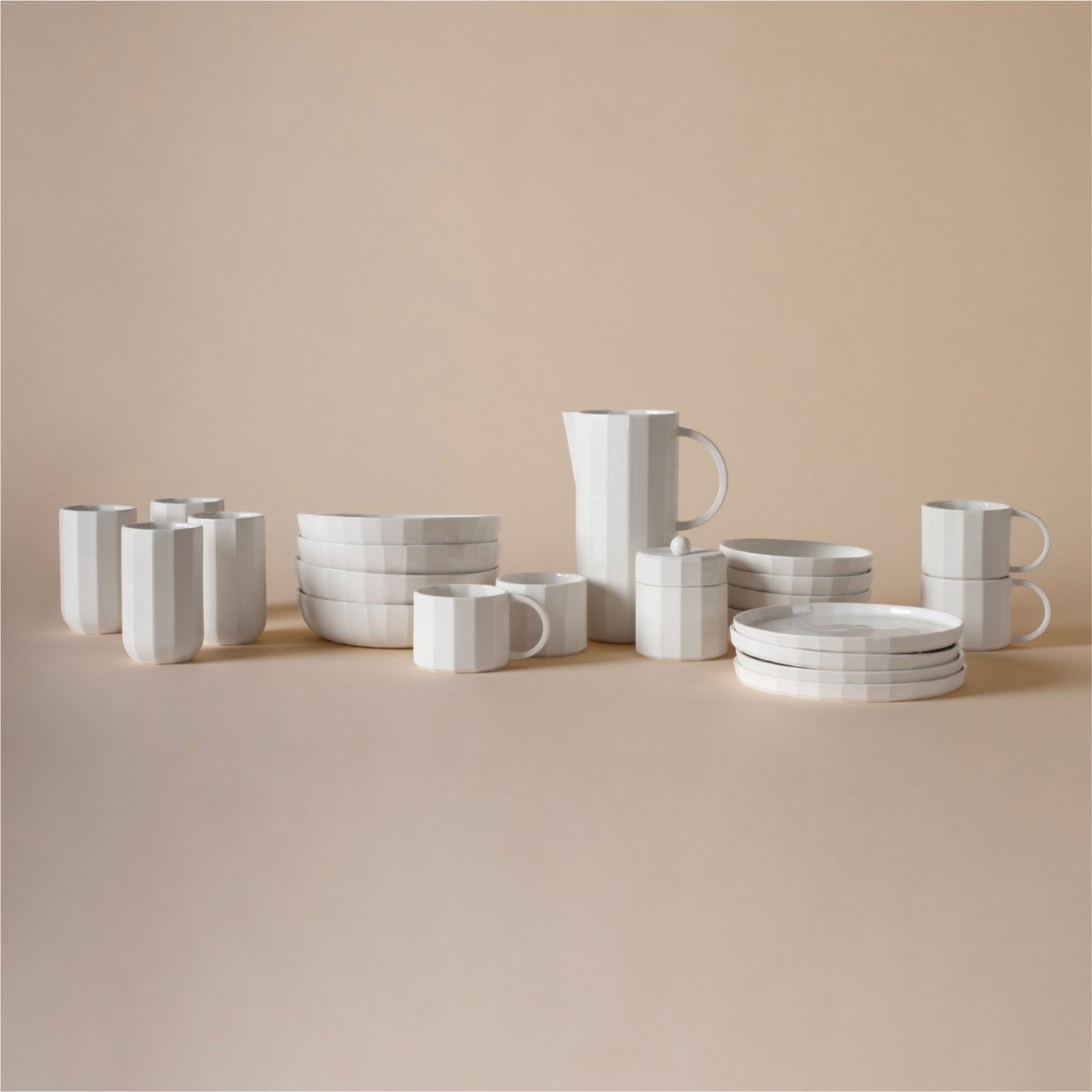 FACET Tasse | Porzellan Cotton Weiss
