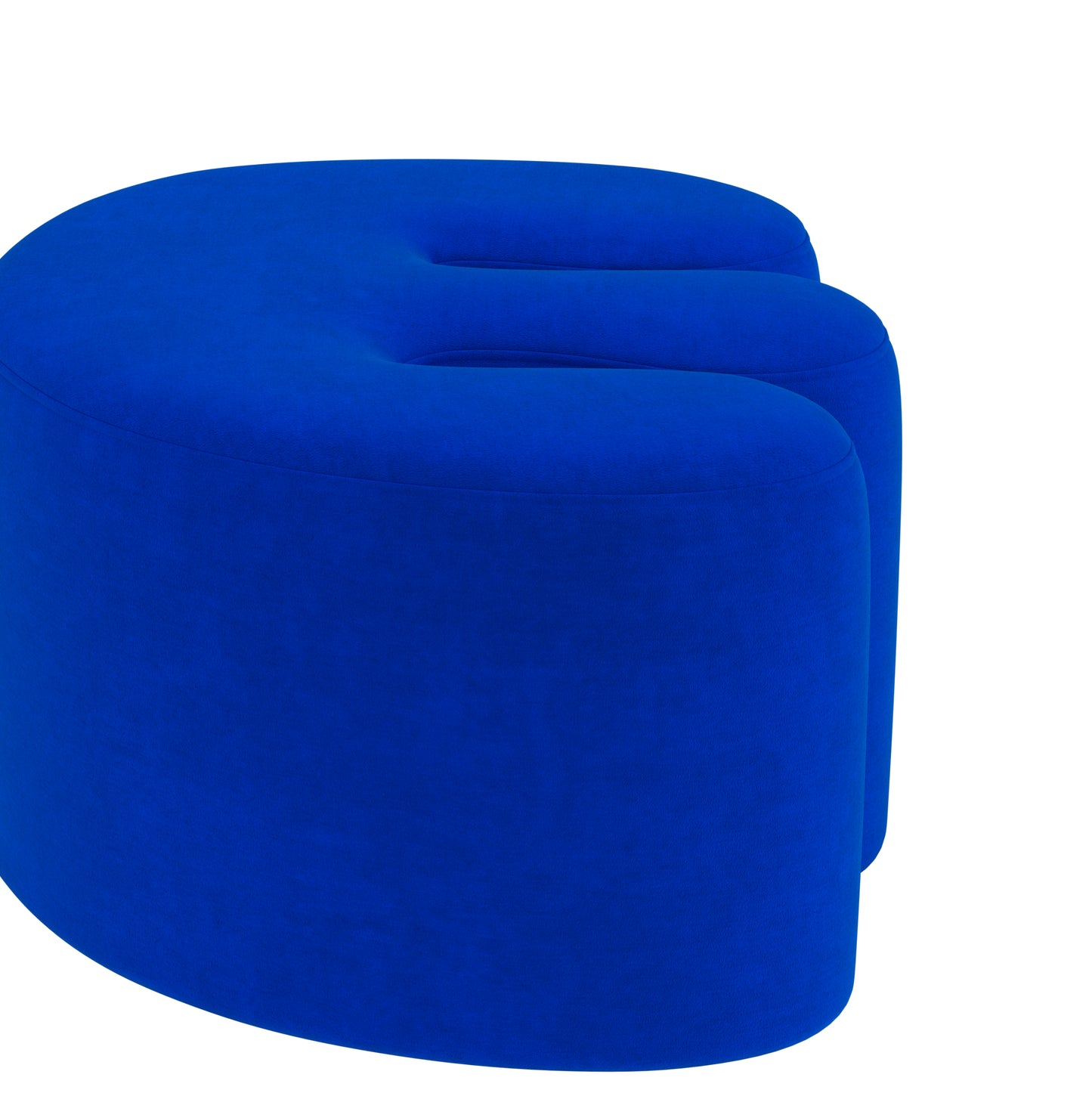 PALMA Pouf Medium | Gentle Blau