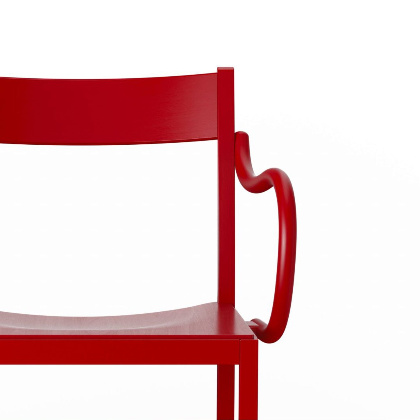 WAITER XL Stuhl | Buche Rot