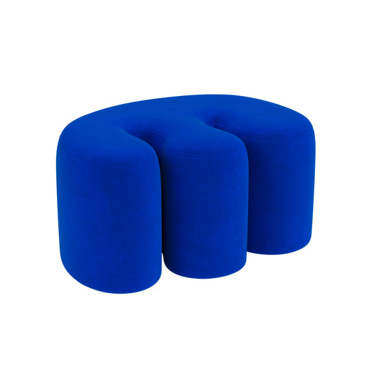 PALMA Pouf Medium | Gentle Blau