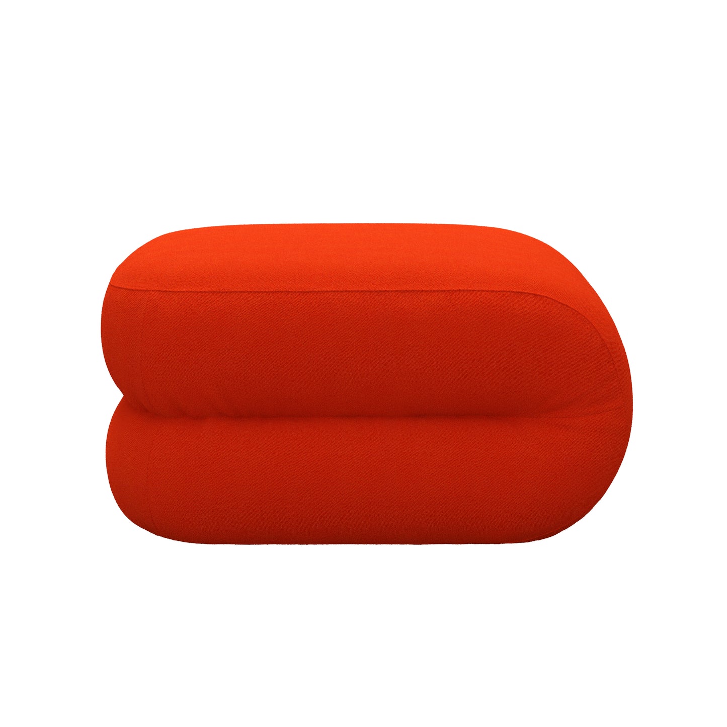 BAU Sofamodul Pouf Straight | Rot
