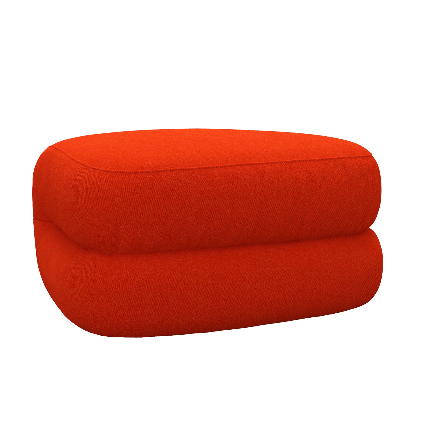 BAU Sofamodul Pouf Straight | Rot
