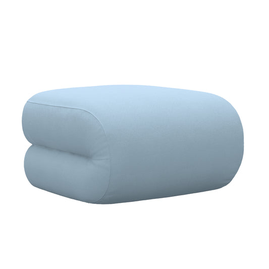 BAU Sofamodul Pouf Straight | Hellblau