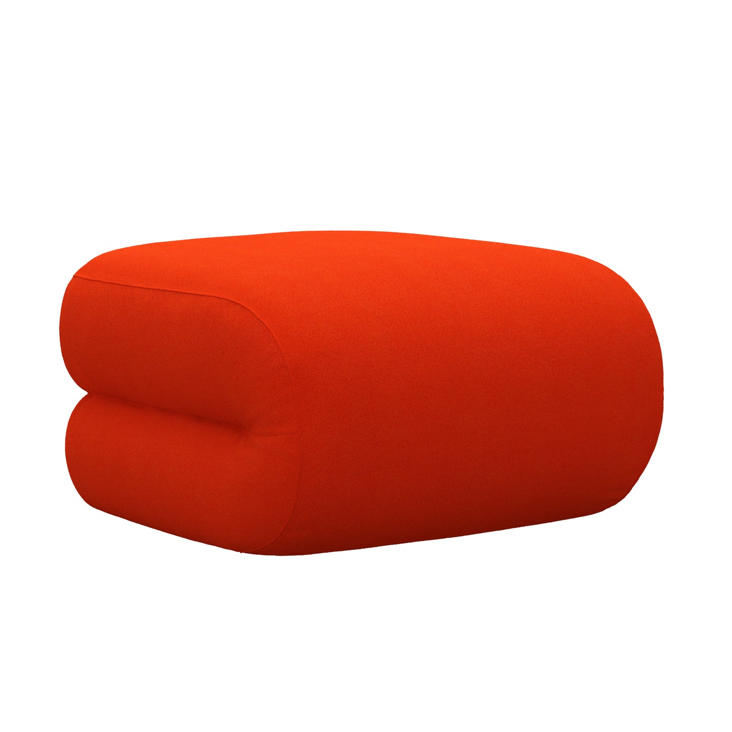 BAU Sofamodul Pouf Straight | Rot