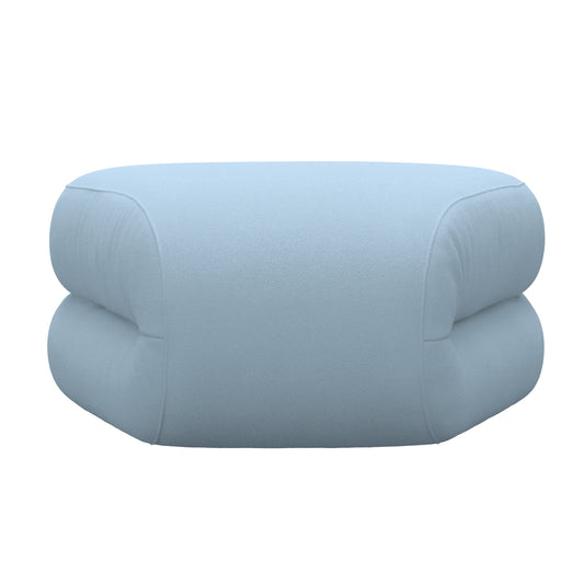 BAU Sofamodul Pouf 45° Closed | Hellblau