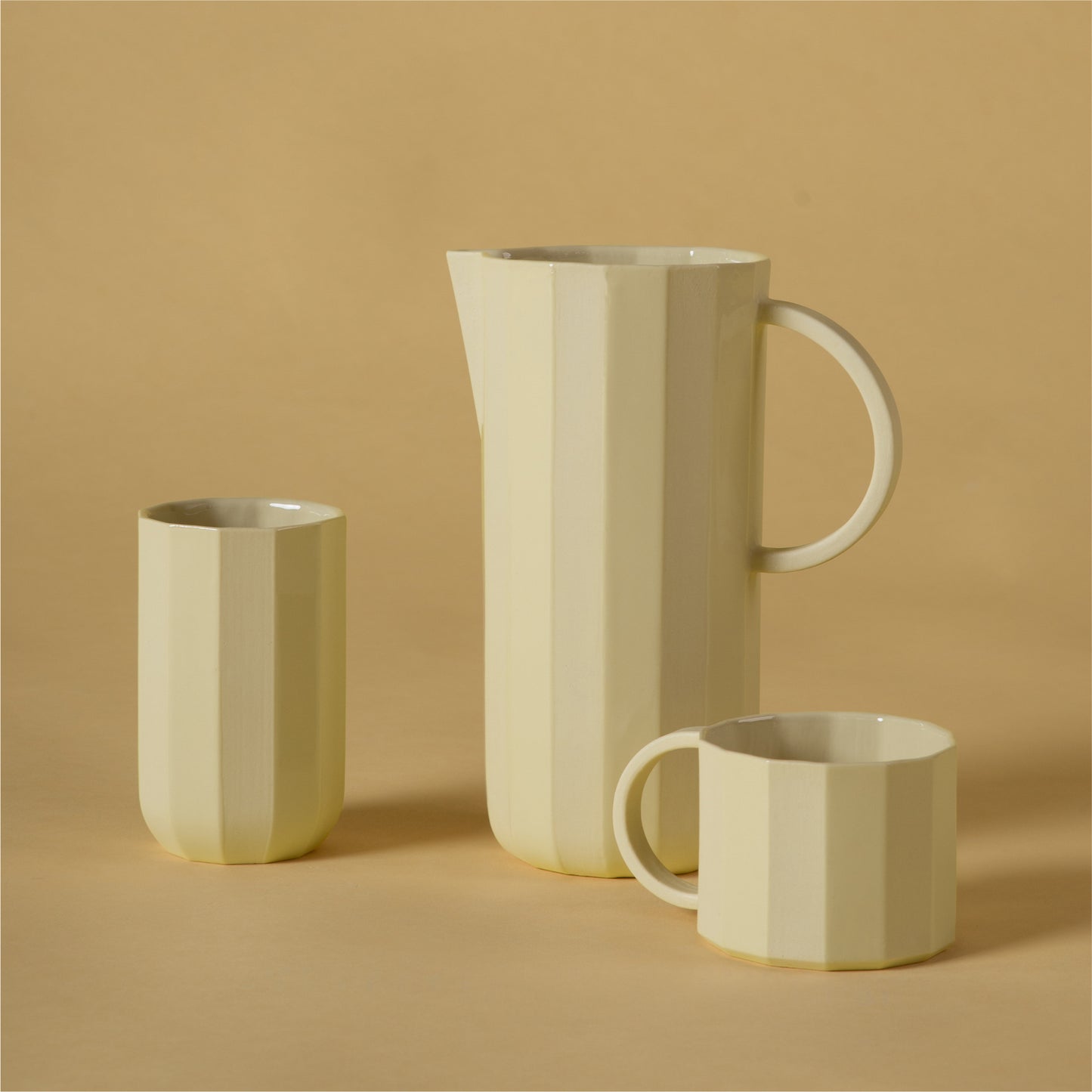 FACET Tasse | Porzellan Lemon Gelb