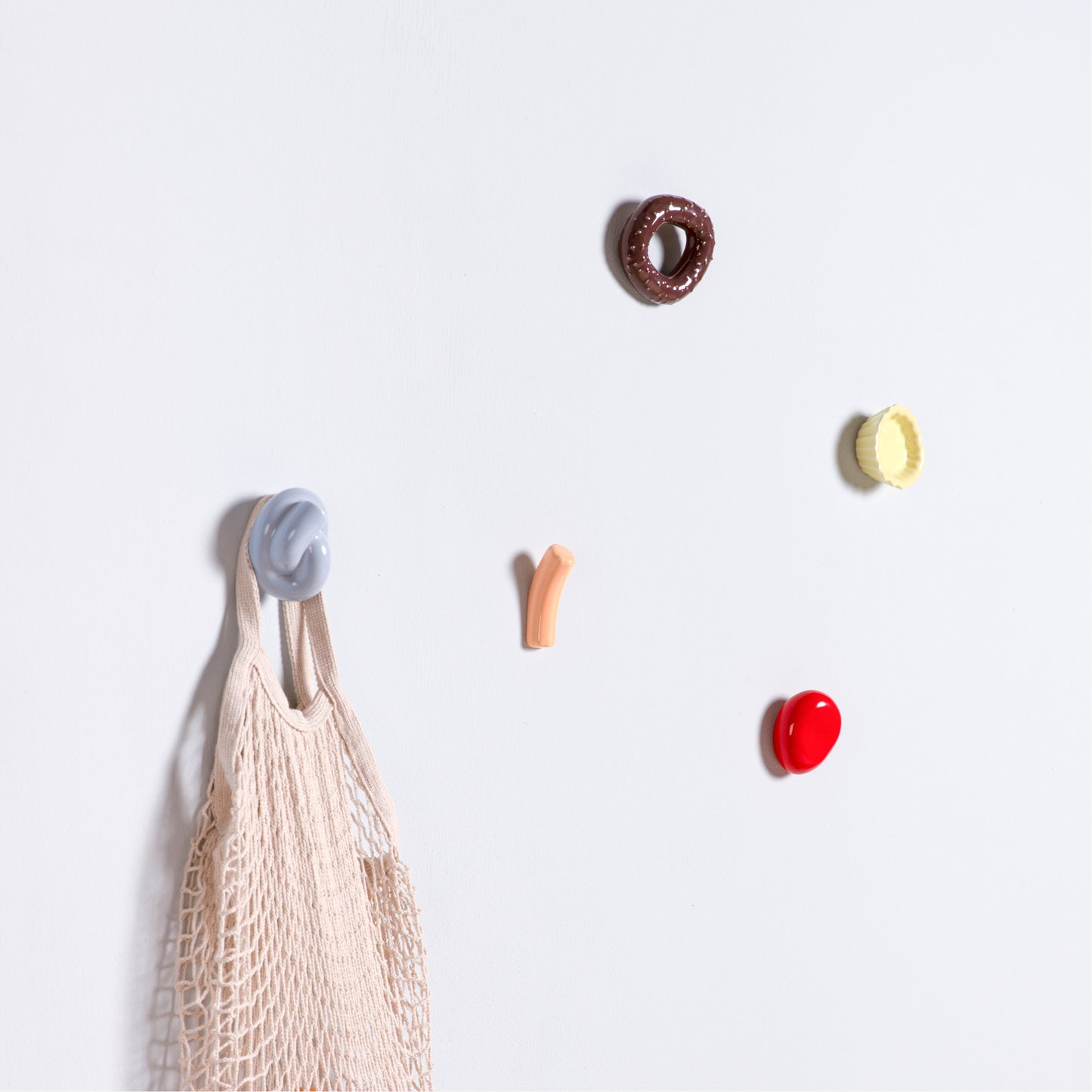 FOSSIL WALL HOOK Set of 5 | Keramik