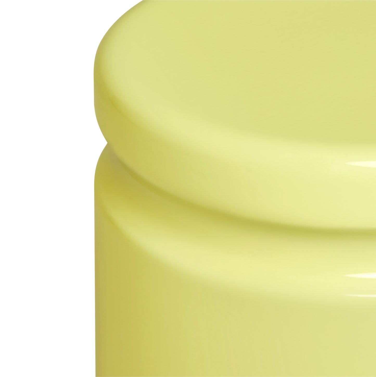 LAST Hocker | Stahl Emaille Pale Lime Gelb