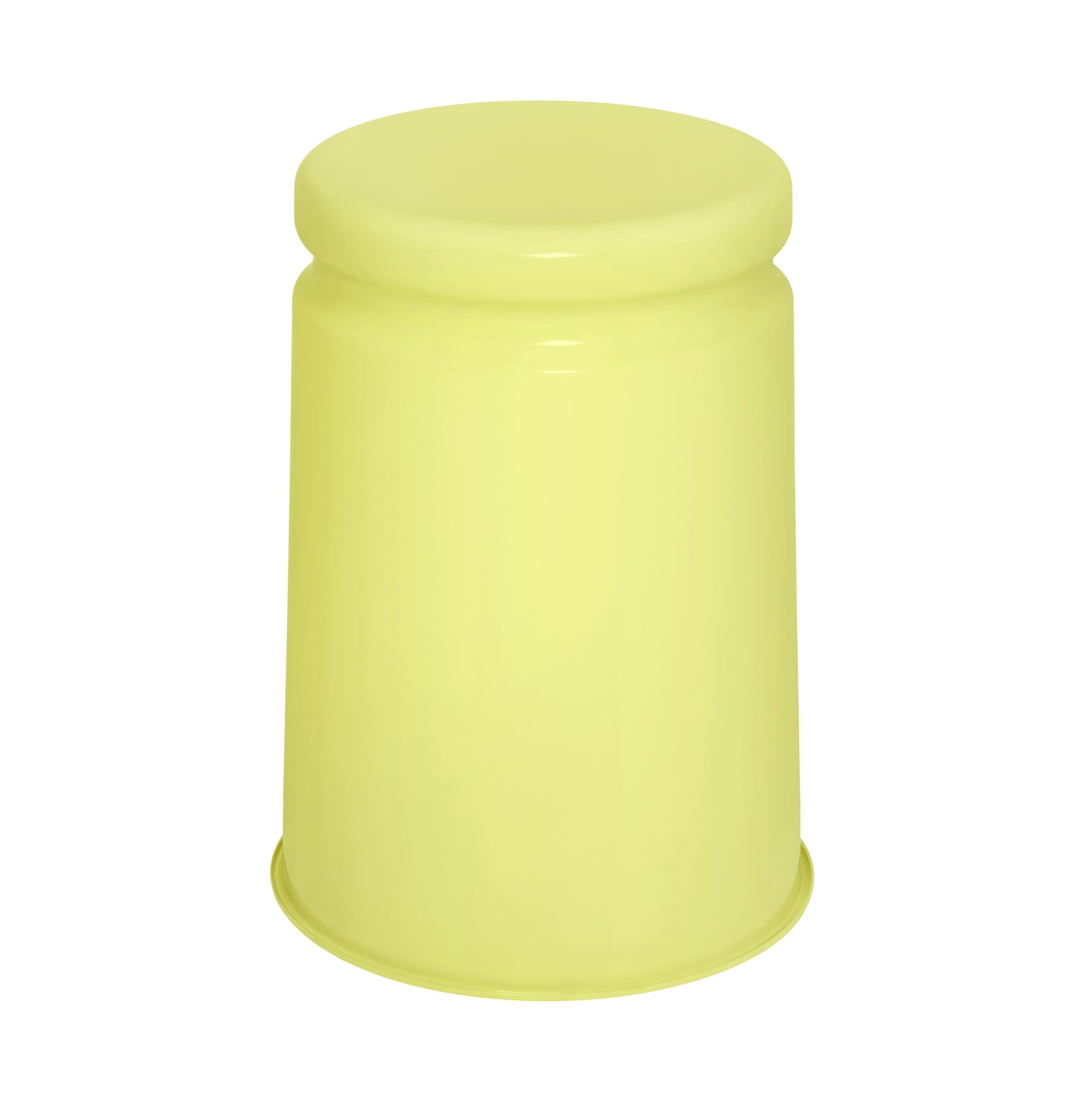 LAST Hocker | Stahl Emaille Pale Lime Gelb