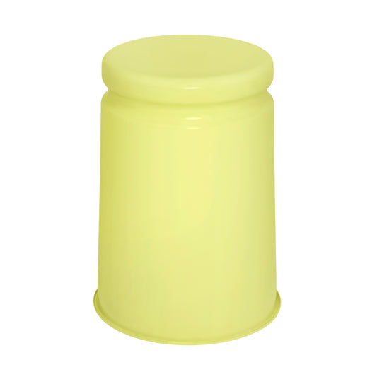 LAST Hocker | Stahl Emaille Pale Lime Gelb