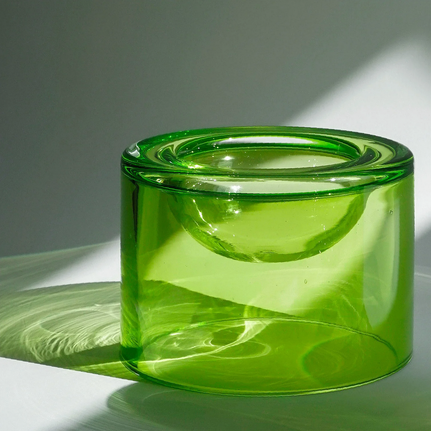 WET BOWL HIGH Glasschale | Limette